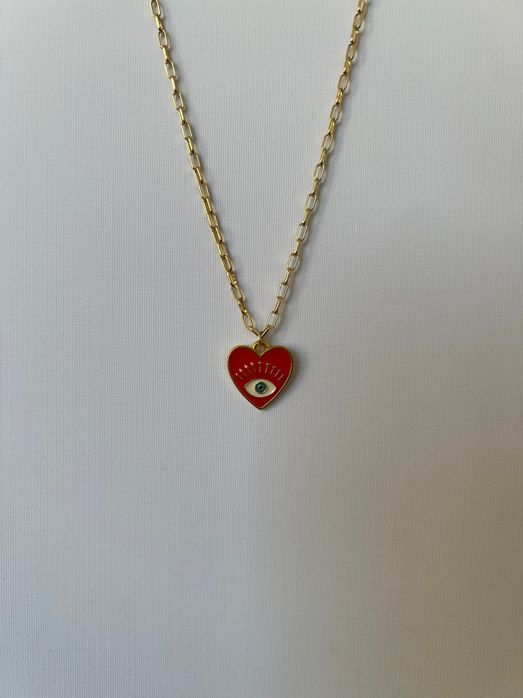 Collar Corazón Ojo Protector