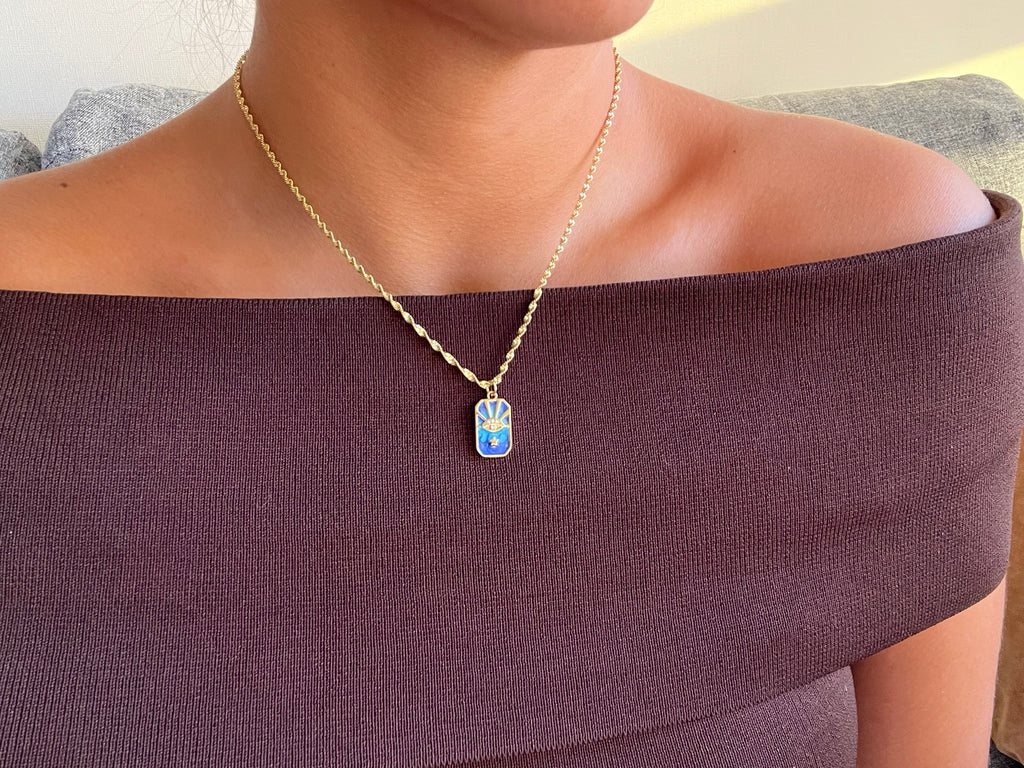 Collar Blue Eye Amulet