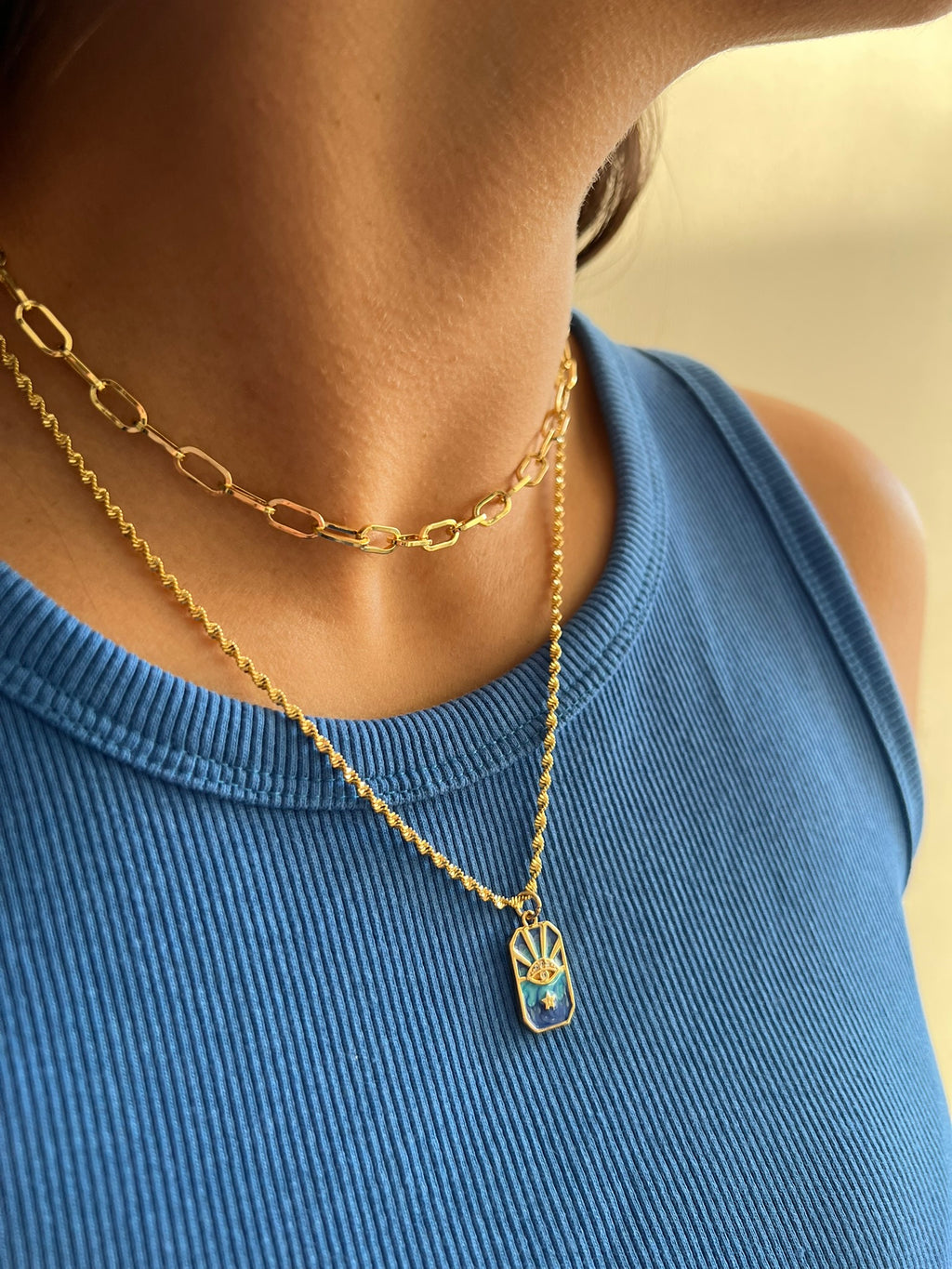 Collar Blue Eye Amulet