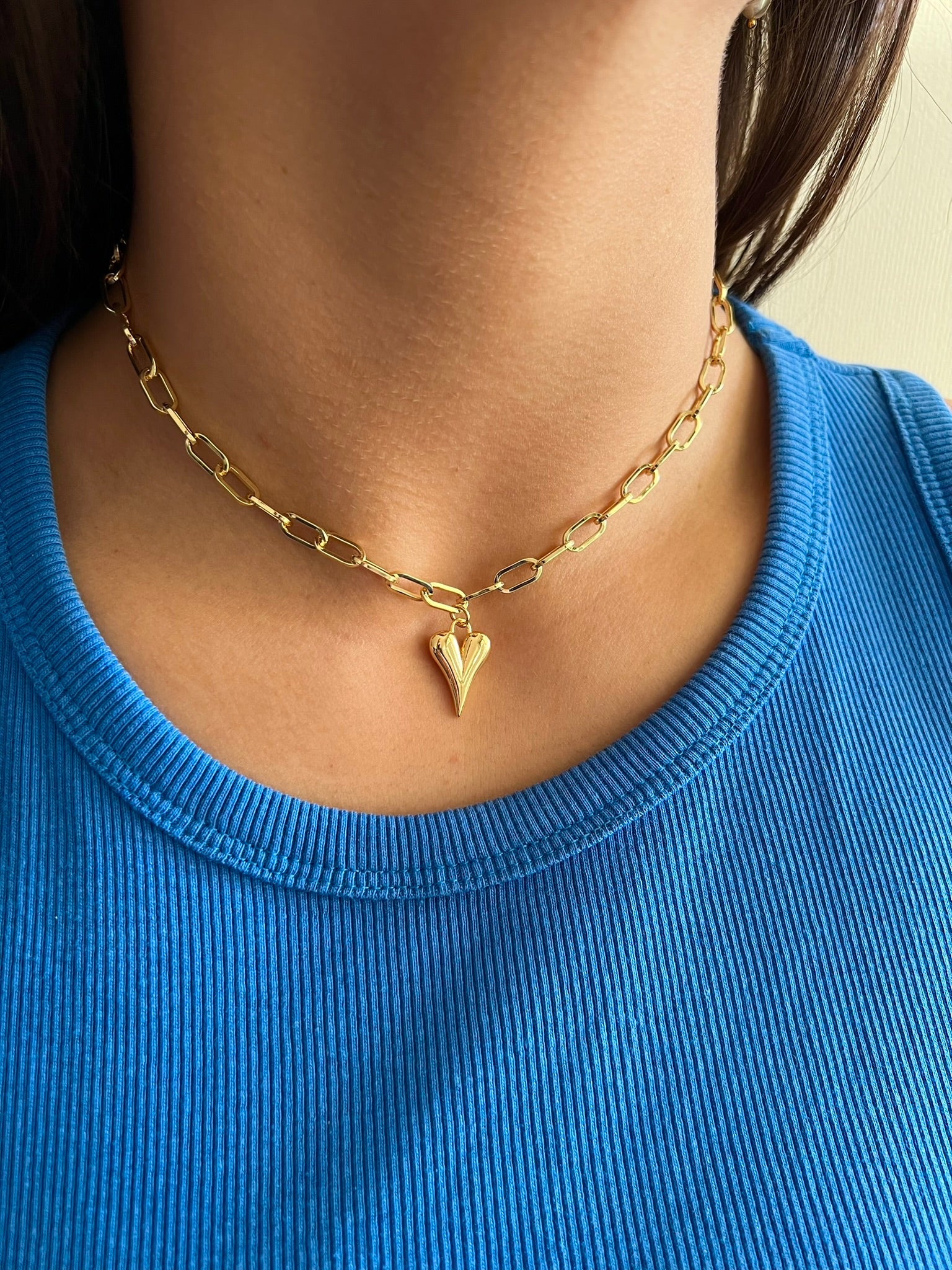 Collar Bold Heart Chain