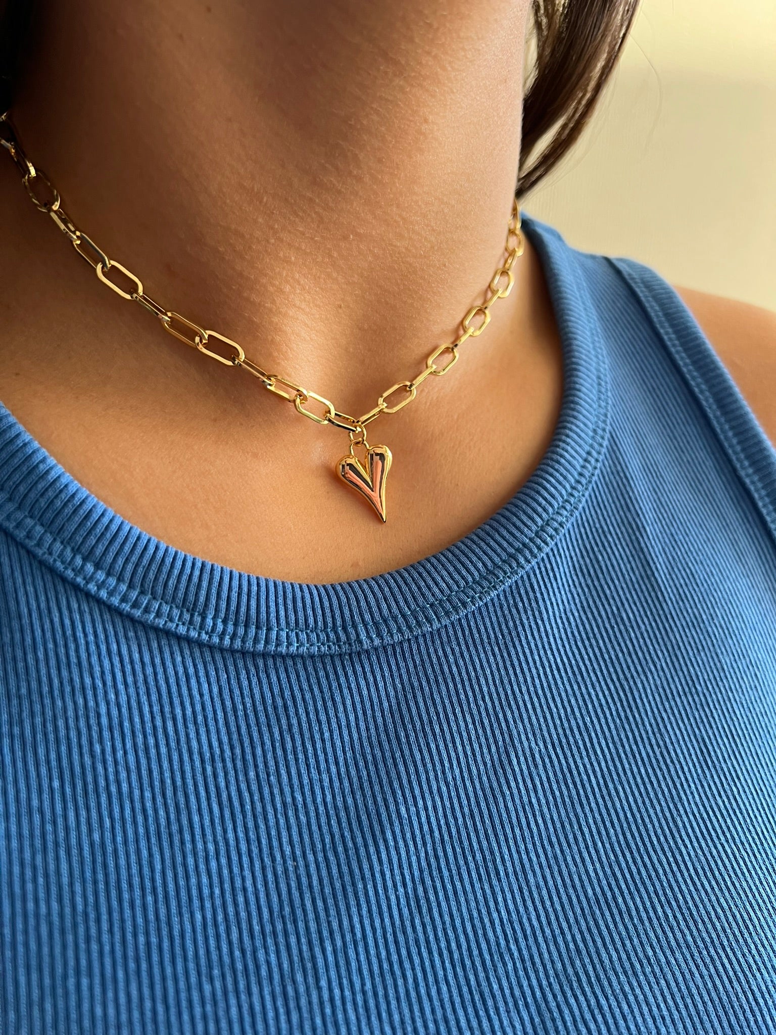 Collar Bold Heart Chain