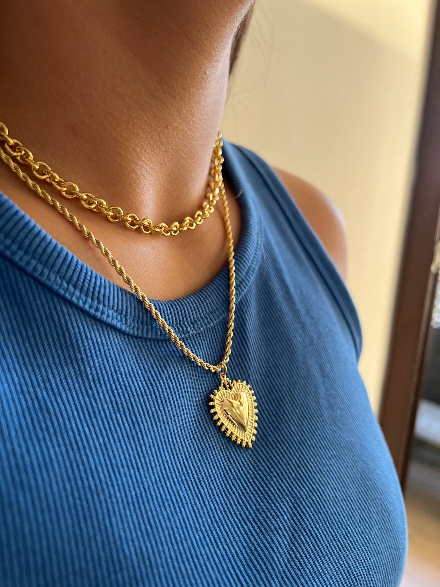 Choker Golden Chain Bold