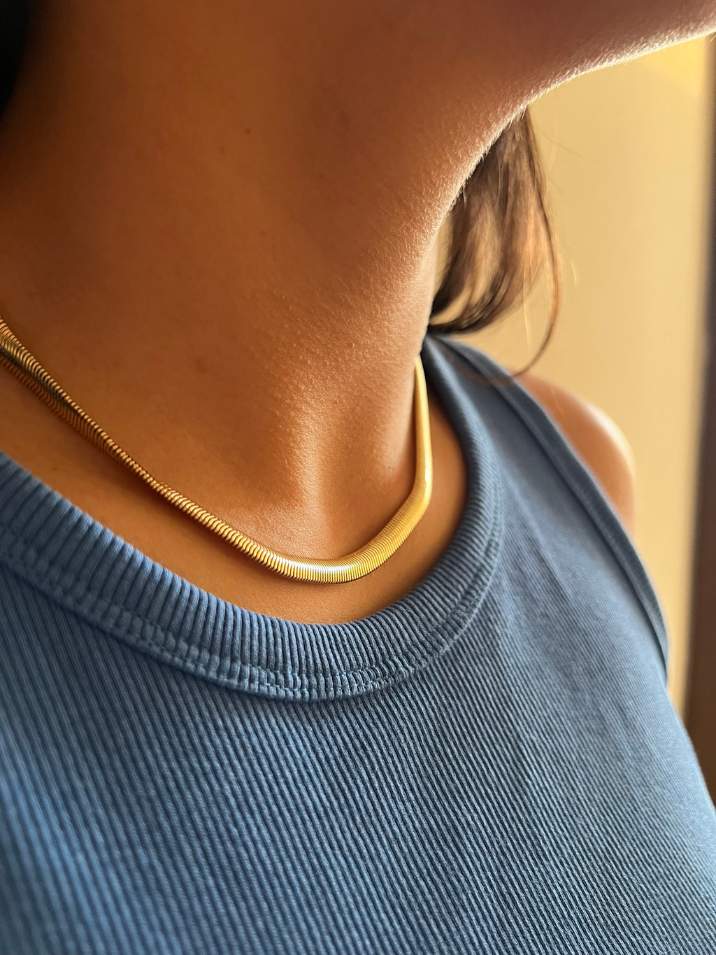 Cadena Serpiente Gold XL