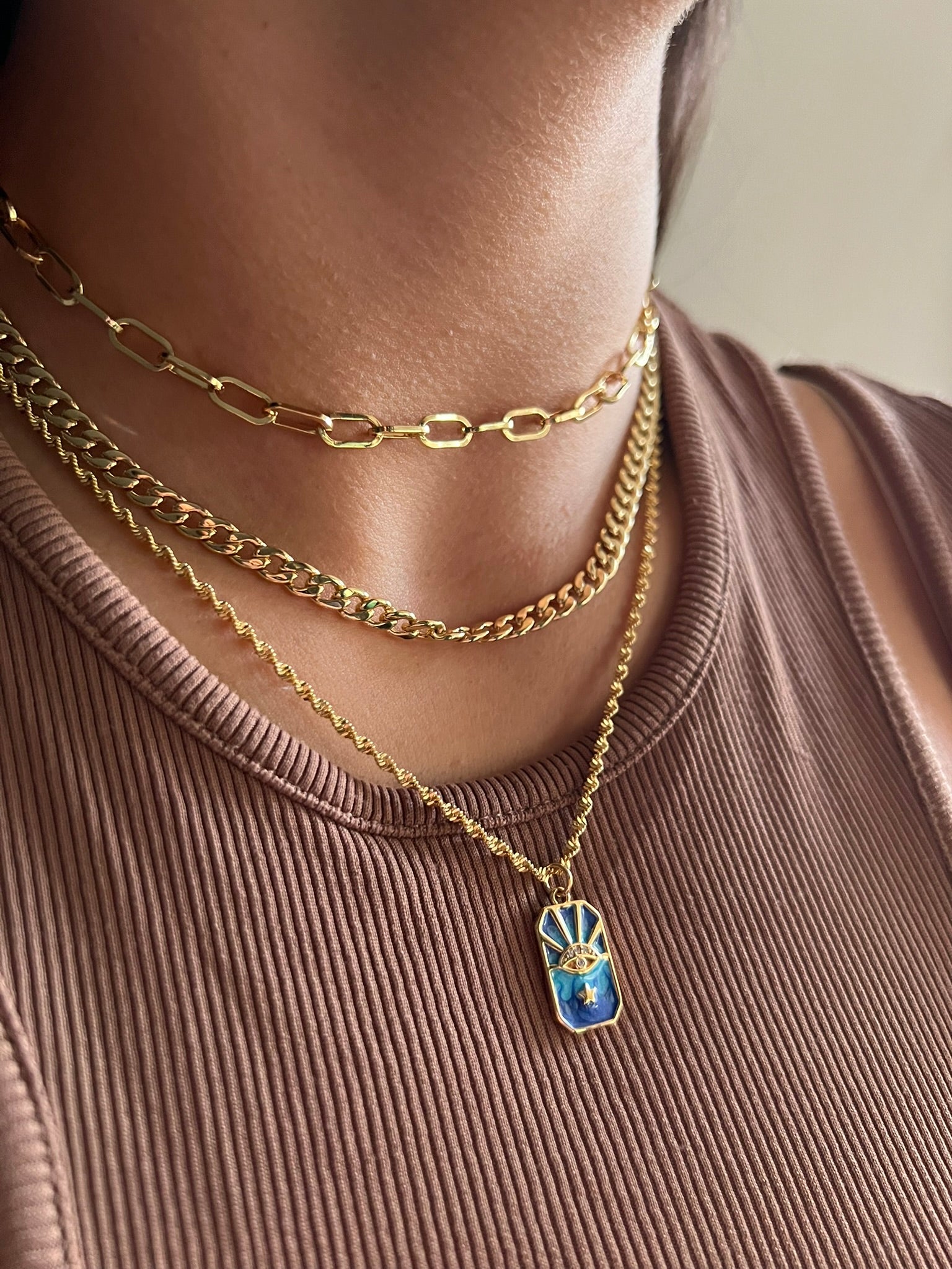 Collar Blue Eye Amulet