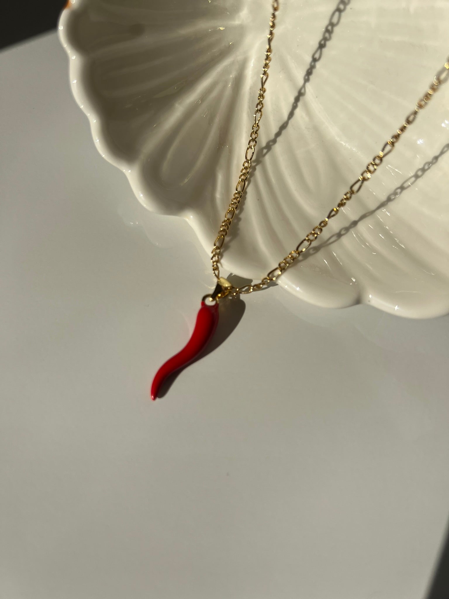 Collar Cornicello Rosso