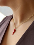 Collar Cornicello Rosso