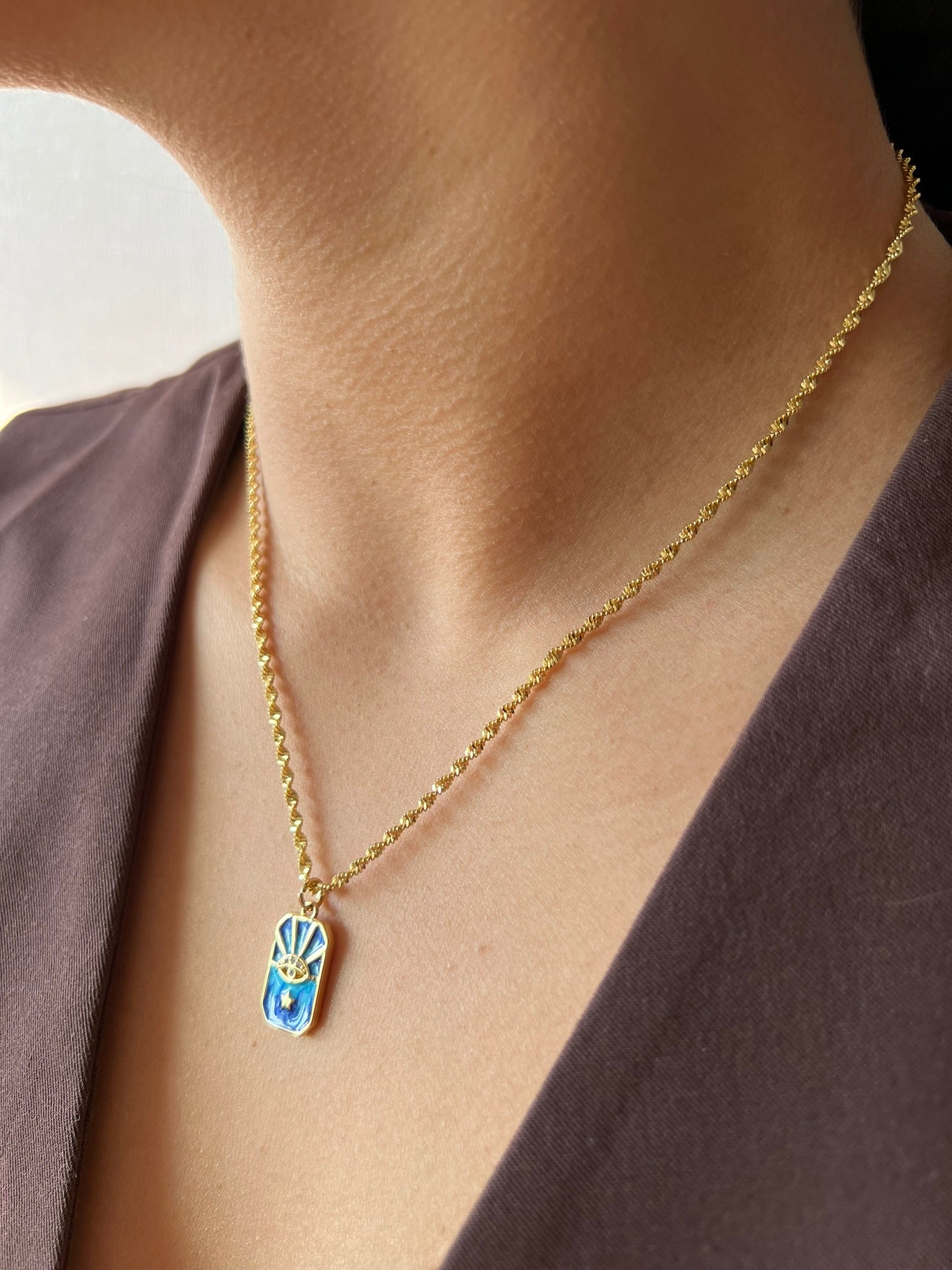 Collar Blue Eye Amulet