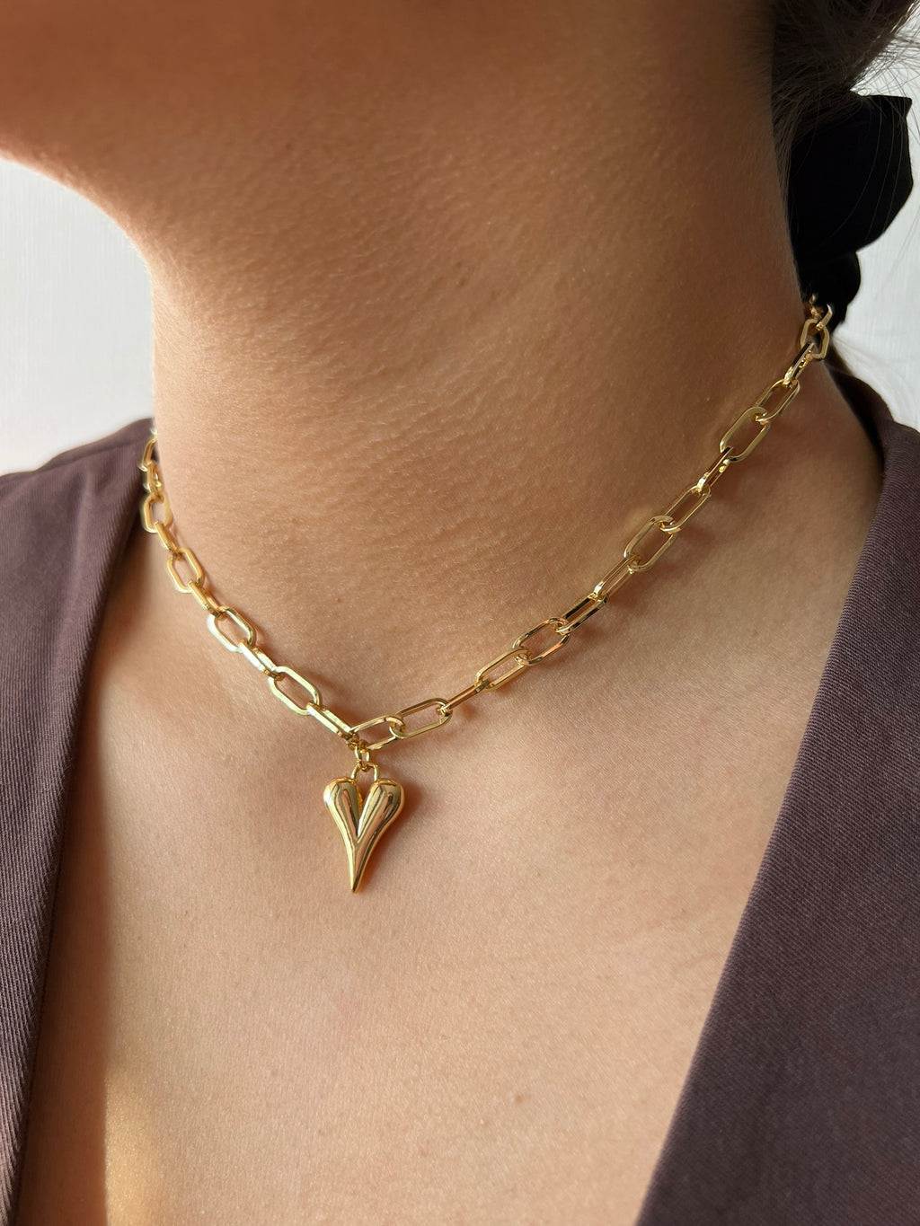 Collar Bold Heart Chain