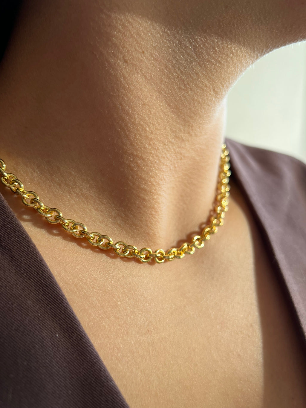 Choker Golden Chain Bold