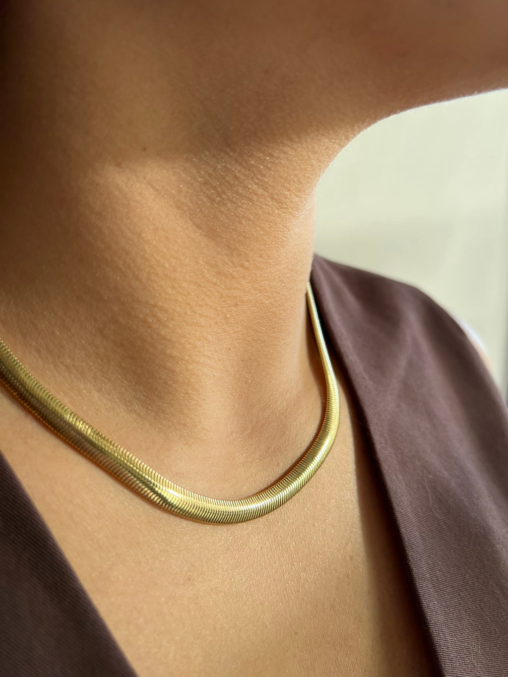 Cadena Serpiente Gold XL