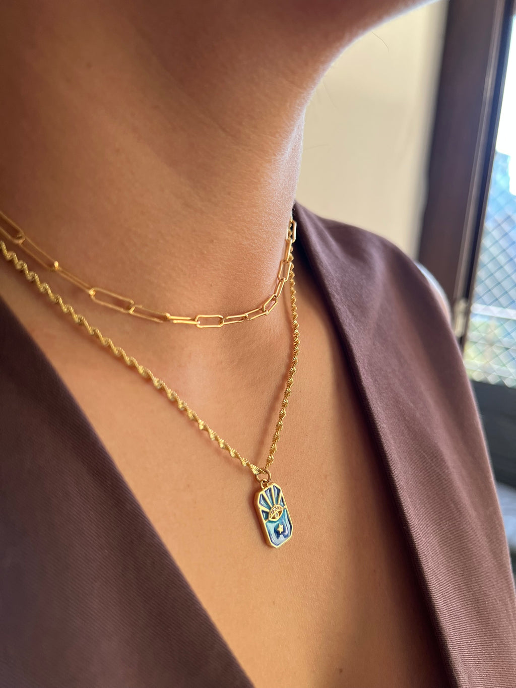 Collar Blue Eye Amulet
