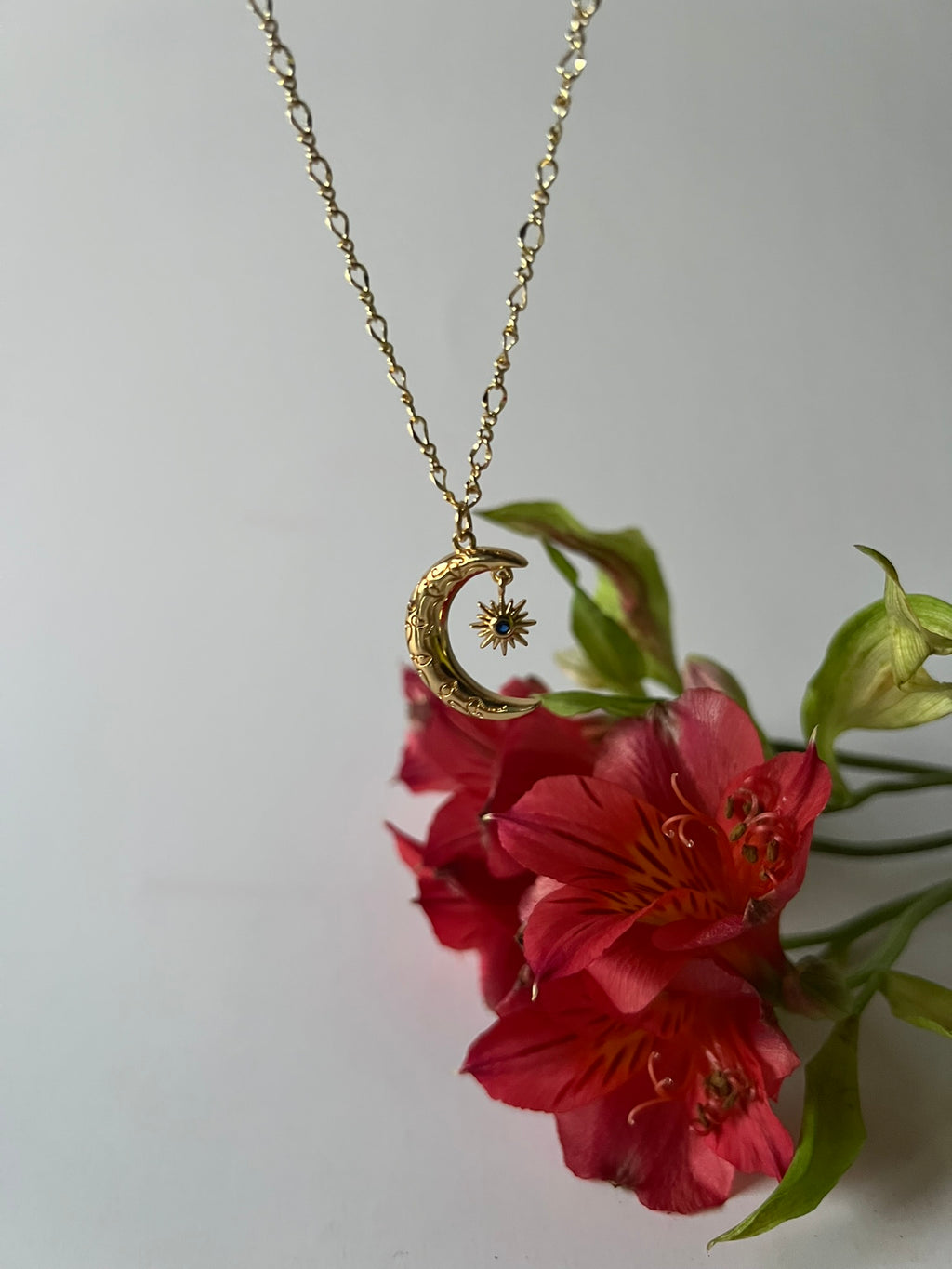 Collar Moon & Star Gold