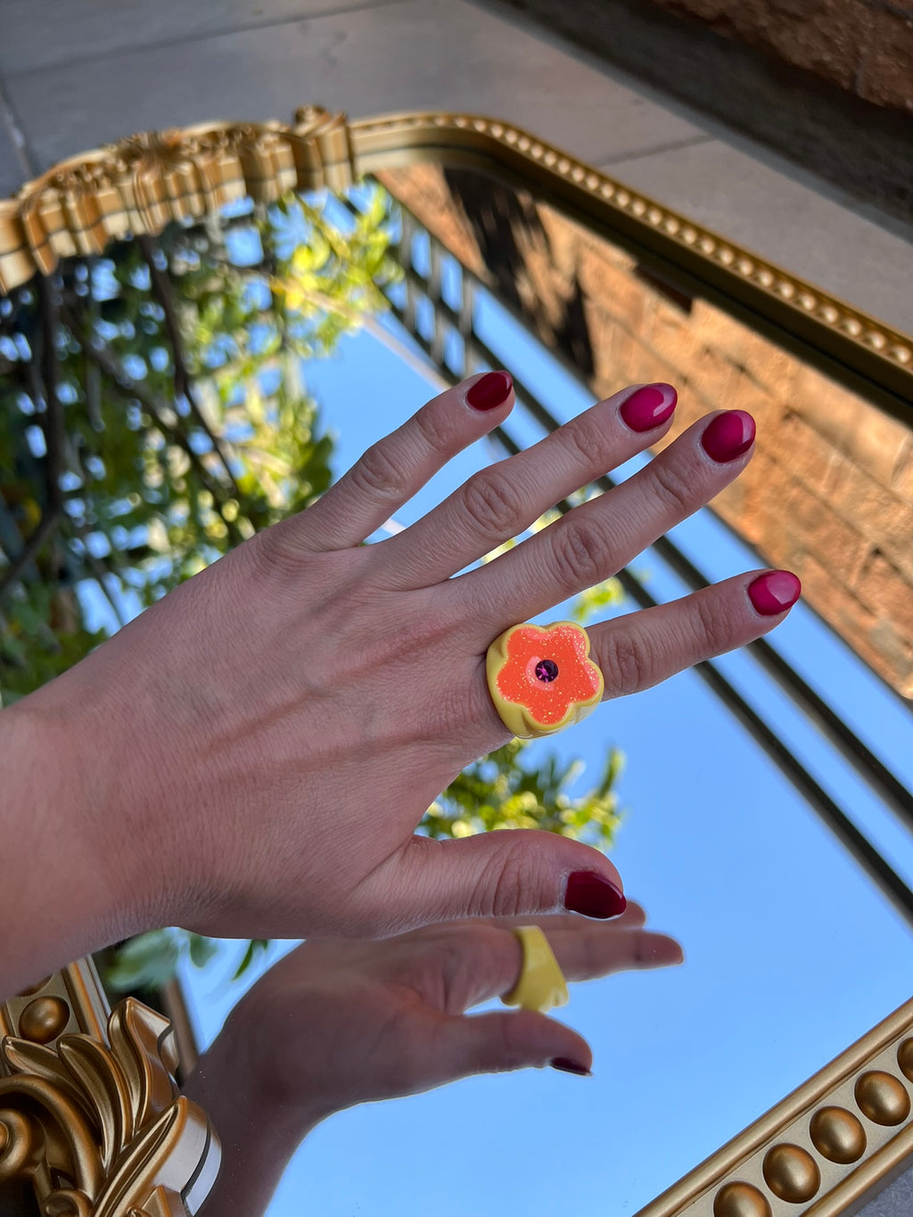 Anillos Flor Colores