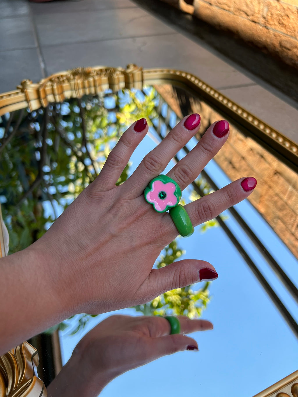 Anillos Flor Colores