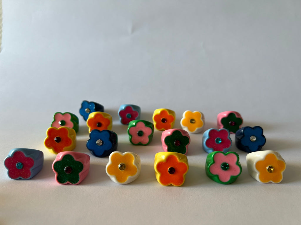 Anillos Flor Colores