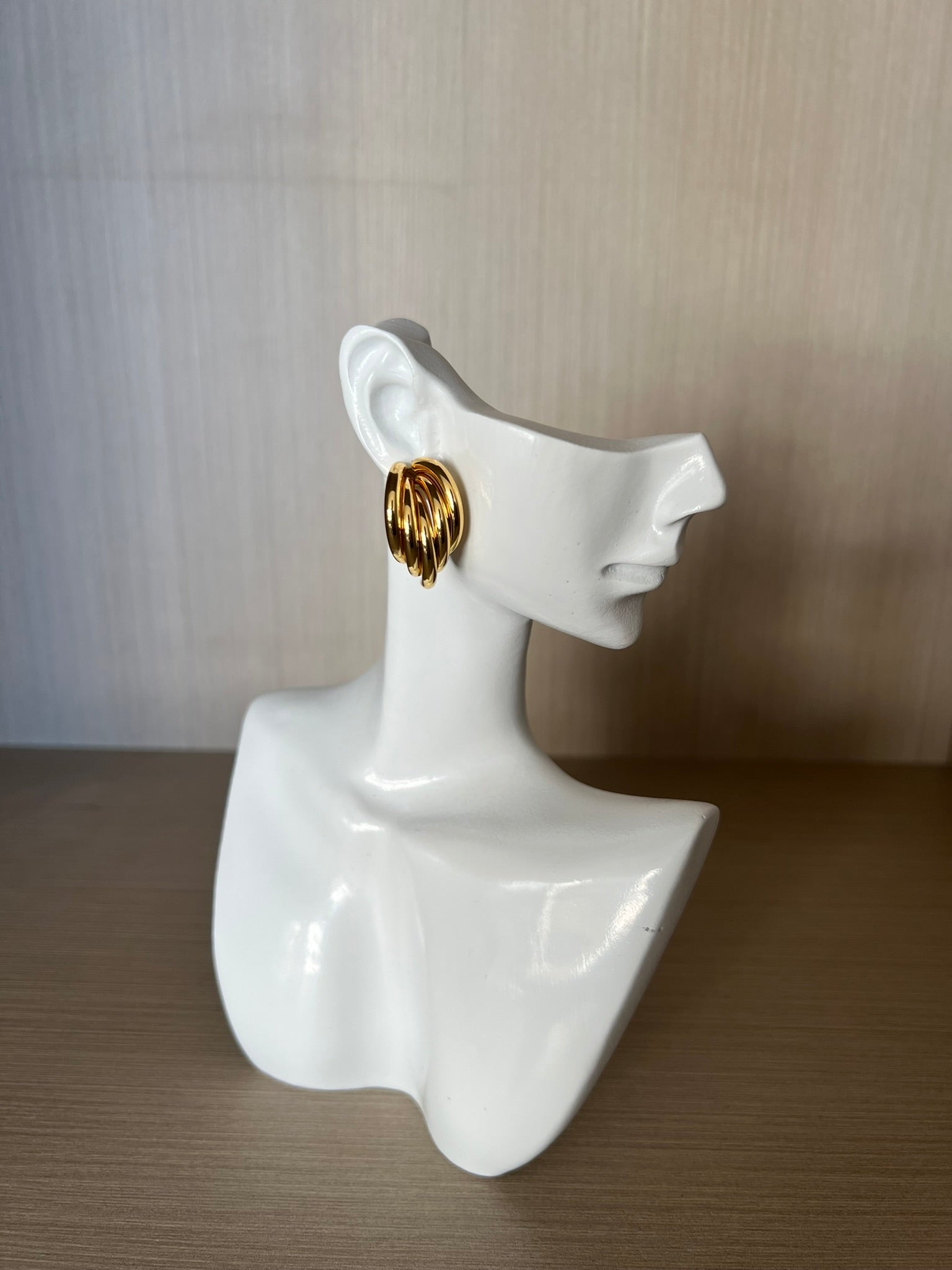 Aro Cascada Acero Inoxidable Baño Oro