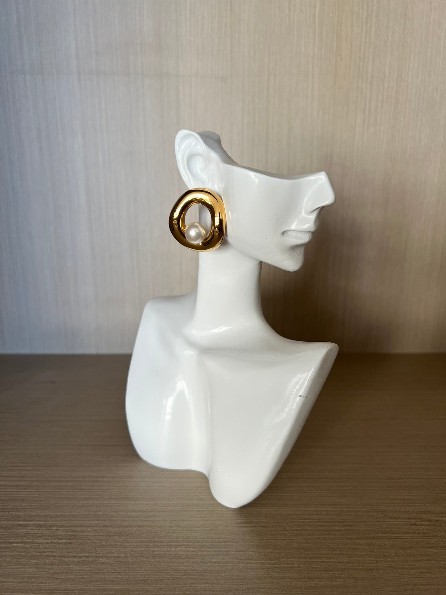 Aro Perla Acero Inoxidable Baño Oro
