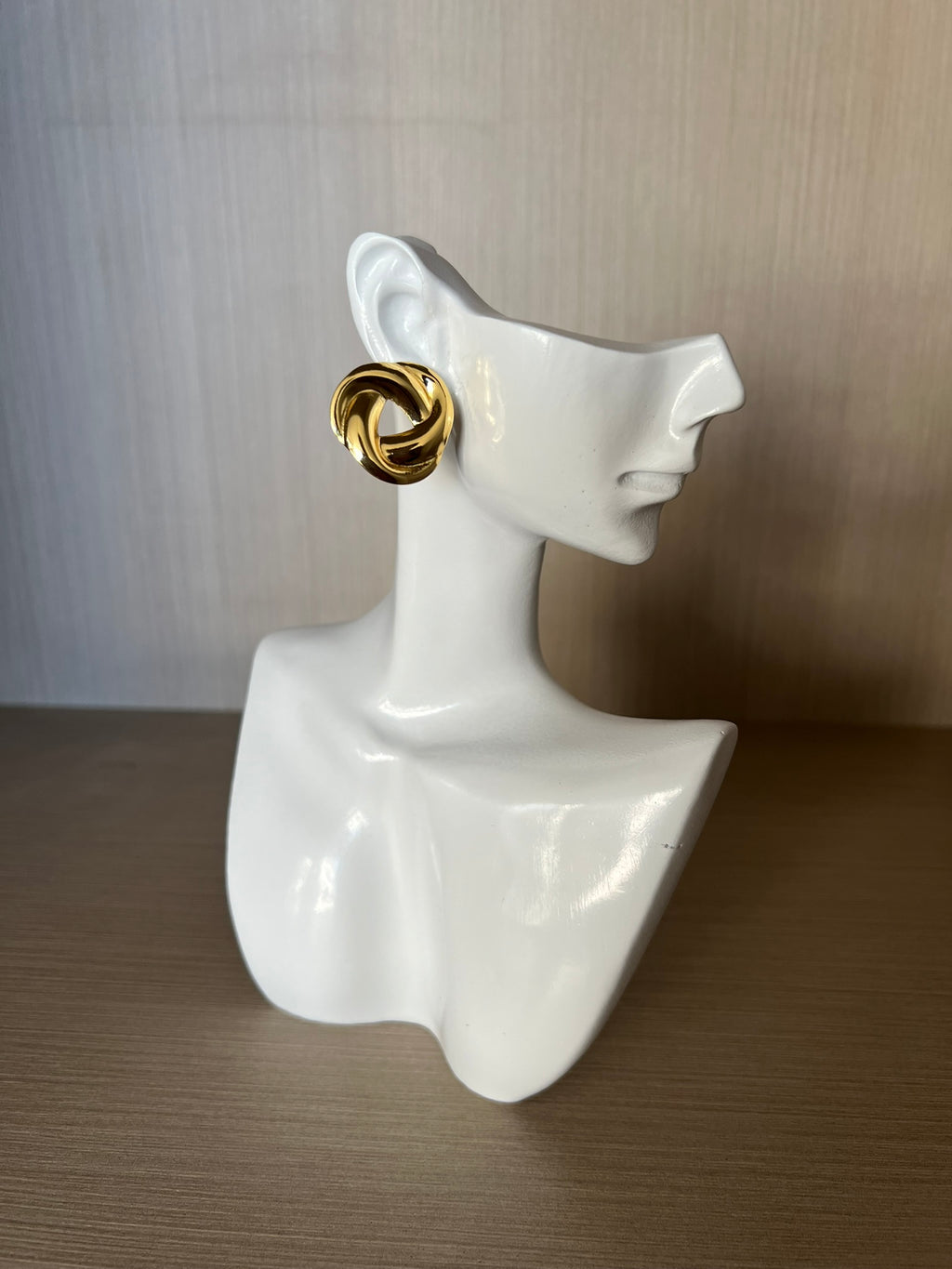 Aro Nudo Acero Inoxidable Baño Oro