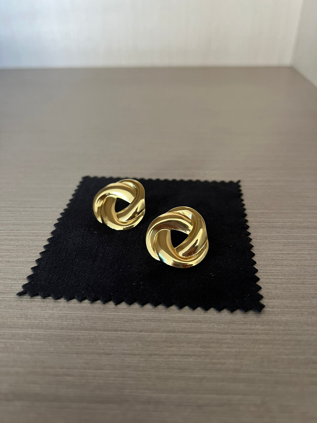 Aro Nudo Acero Inoxidable Baño Oro