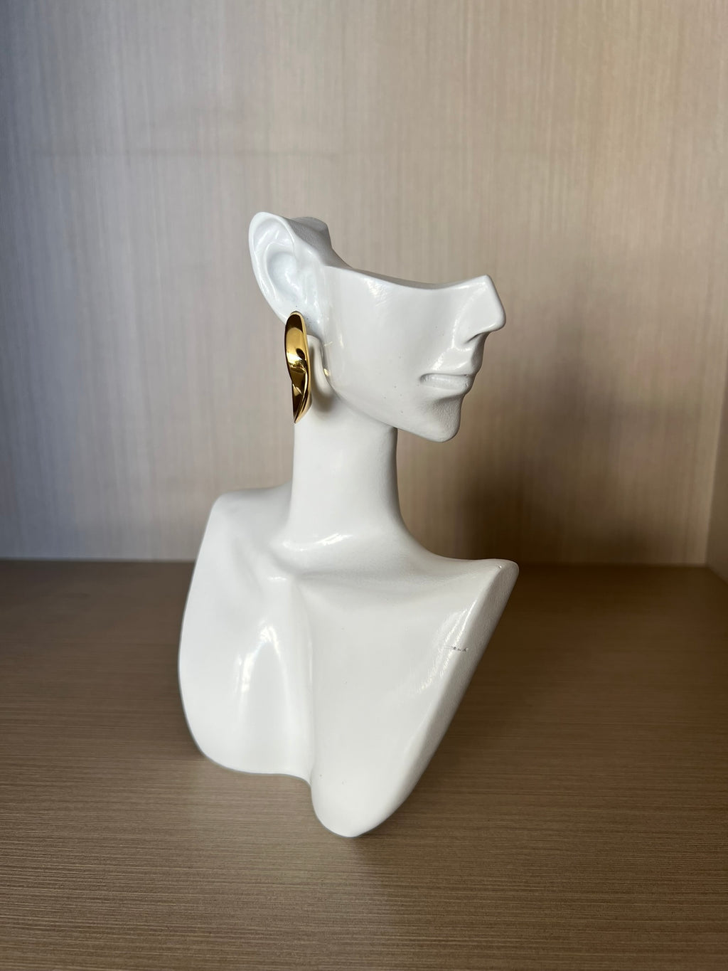 Aro Curva Acero Inoxidable Baño Oro