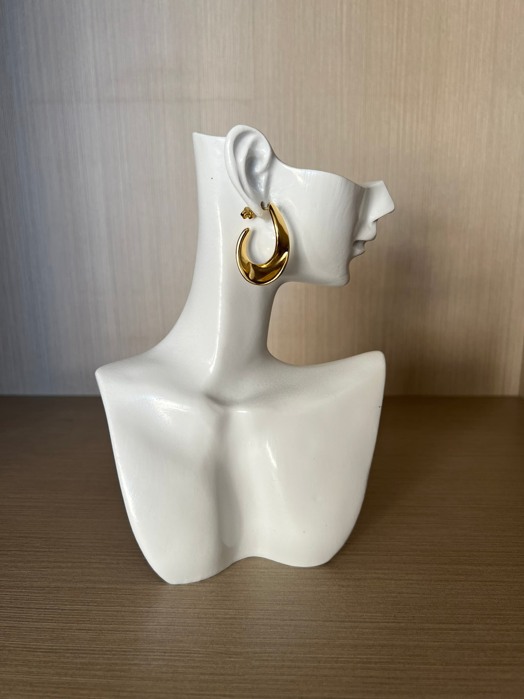 Aro Curva Acero Inoxidable Baño Oro